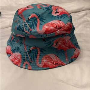 Flamingo Print Bucket Hat